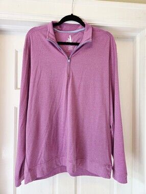 Like new purple/pink Johnnie O quarrer zip size XL
